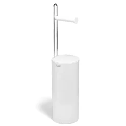 Joseph Joseph Toiletrulleholder til extra toiletruller, Glossy Hvid