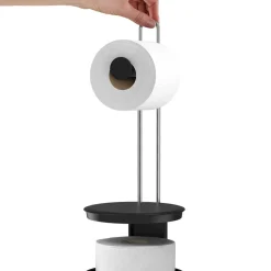 Joseph Joseph Toiletrulleholder til extra toiletruller, Sort