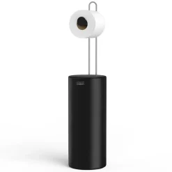Joseph Joseph Toiletrulleholder til extra toiletruller, Sort