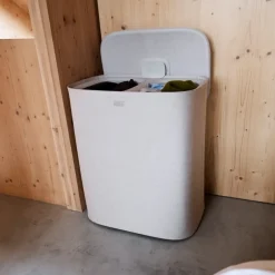 Joseph Joseph Tota 2 Twin Vasketøjskurv 90L - Pale Mushroom