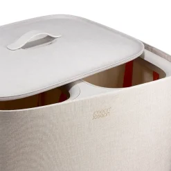 Joseph Joseph Tota 2 Twin Vasketøjskurv 90L - Pale Mushroom