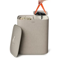 Joseph Joseph Tota 2 Twin Vasketøjskurv 90L - Pale Mushroom