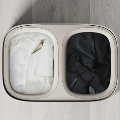 Joseph Joseph Tota 2 Twin Vasketøjskurv 90L - Pale Mushroom