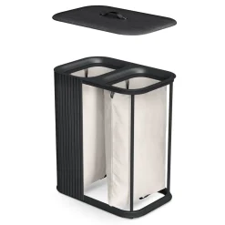 Joseph Joseph vasketøjskurv - Tota DUO LUXE 90L - SORT