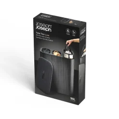 Joseph Joseph vasketøjskurv - Tota TRIO LUXE 90L - SORT