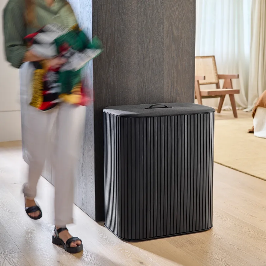 Joseph Joseph vasketøjskurv - Tota TRIO LUXE 90L - SORT