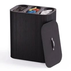 Joseph Joseph vasketøjskurv - Tota TRIO LUXE 90L - SORT