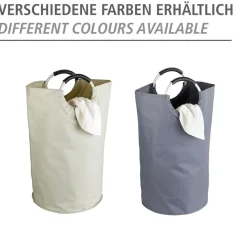 Kanvas vasketøjspose med håndtag - Beige