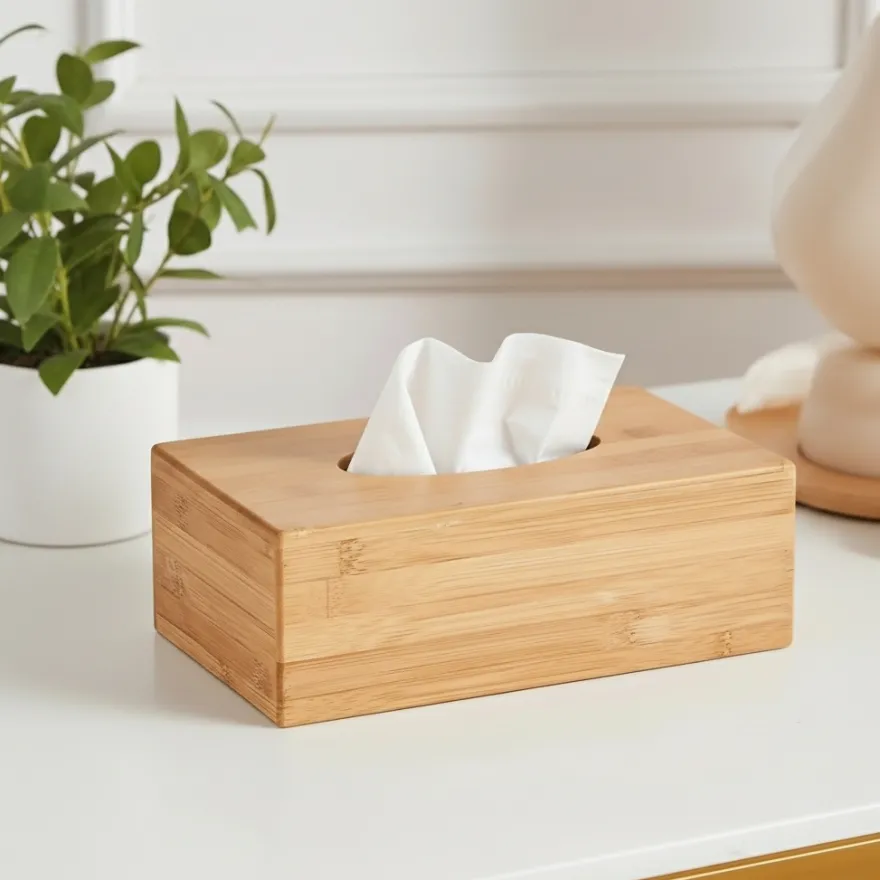 Kasse i bambus til opbevaring af Kleenex, Hamborg