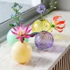 Klevering Glasvase - Spiral - Pink 9 cm