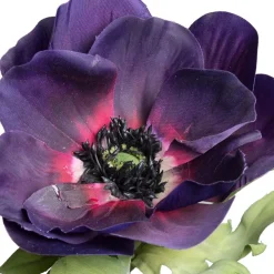 Kunstig blomst - Anemone Lilla. 43 cm.