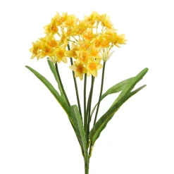Kunstig Blomst - Buket med gule Narcissus, 43 cm