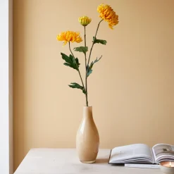 Kunstig Blomst - Chrysanthemum, 60 cm. GUL