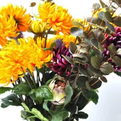 Kunstig Blomst - Chrysanthemum, 60 cm. GUL