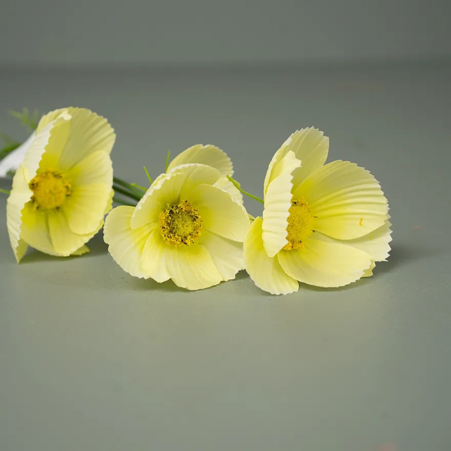 Kunstig Blomst - Cosmos, 60 cm. GUL