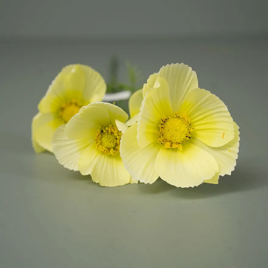 Kunstig Blomst - Cosmos, 60 cm. GUL
