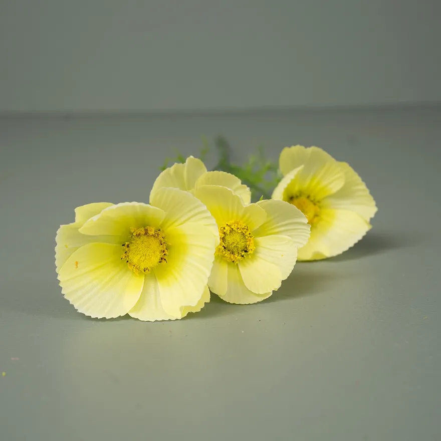 Kunstig Blomst - Cosmos, 60 cm. GUL