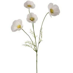 Kunstig Blomst - Cosmos, 60 cm. HVID