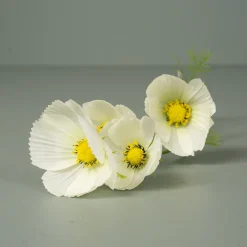Kunstig Blomst - Cosmos, 60 cm. HVID
