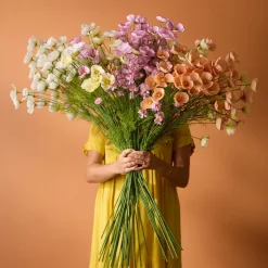Kunstig Blomst - Cosmos, 60 cm. LYSERØD
