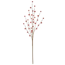 Kunstig blomst fra Bungalow - Ilix Berry Branch - Frostet Scarlett