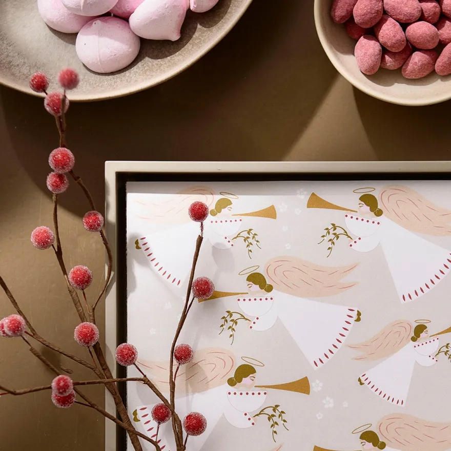 Kunstig blomst fra Bungalow - Ilix Berry Branch - Frostet Scarlett