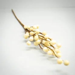 Kunstig blomst fra Bungalow - Ilix Berry Branch - Off-white