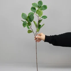 Kunstig Blomst - Gren med bøgeblade i forårsfarver - 65 cm