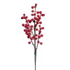 Kunstig blomst - Ilix Kvist med røde bær, 35cm
