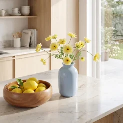 Kunstig Blomst - Japansk Ranunkel, 62 cm. GUL