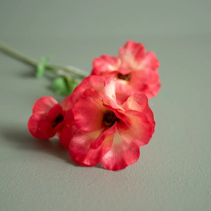 Kunstig Blomst - Japansk Ranunkel, 62 cm. PINK