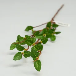 Kunstig Blomst - Kvist med birkeblade i forårsfarver. 50 cm