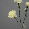 Kunstig Blomst - Nellike, 65 cm. HVID