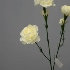 Kunstig Blomst - Nellike, 65 cm. HVID