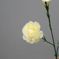 Kunstig Blomst - Nellike, 65 cm. HVID