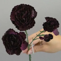 Kunstig Blomst - Nellike, 65 cm. VINRØD