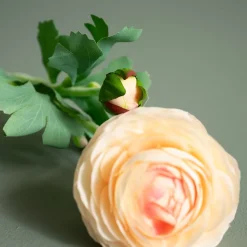 Kunstig Blomst - Ranunkel, 50 cm. APRICOT