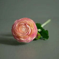 Kunstig Blomst - Ranunkel, 50 cm. LYSERØD