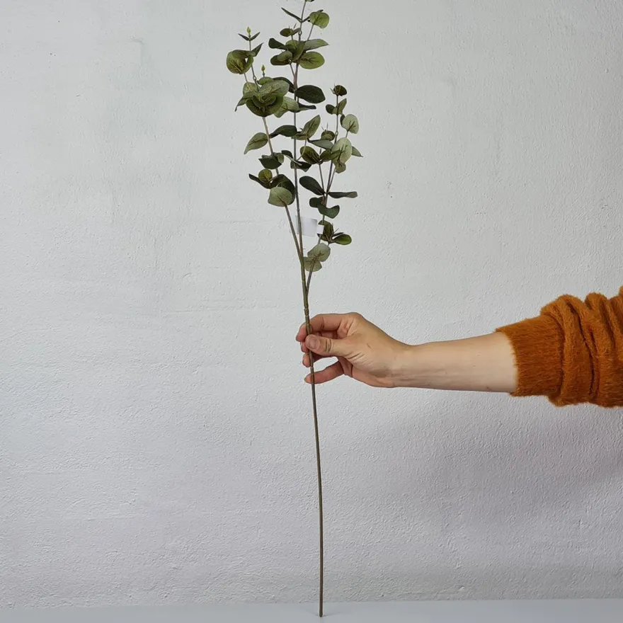 Kunstig eucalyptus gren - 70 cm.