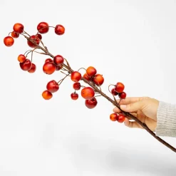 Kunstig Gren med Æbler - 65 cm.