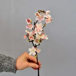 Kunstig plante - Kirsebær kvist, 60 cm. rosa