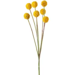 Kunstig plante - Trommestikker 60 cm. gul