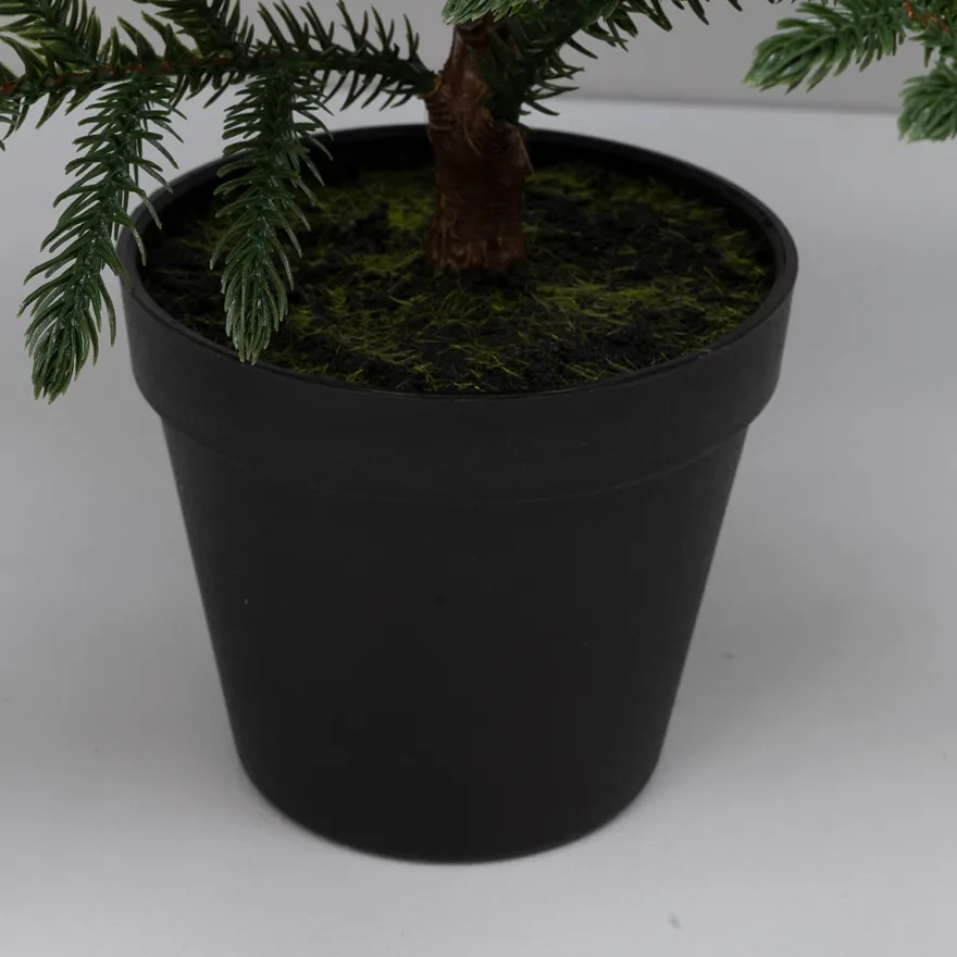 Kunstig stuegran i krukke - H60 cm