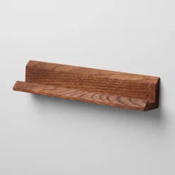 LAKE Hylde til LP plader, Egetræ, Mocha