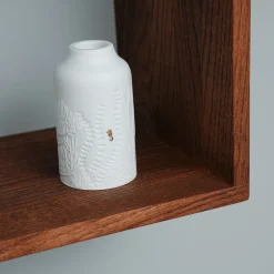 Lake Vægkasse i Egetræ - Rektangulær, Mocha