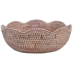 Lene Bjerre Norah Brødkurv i Rattan - Natur (Ø30 cm)