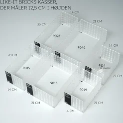 Like-It BRICKS opbevaringskasse - 9014