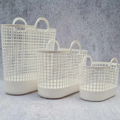 Like-It - Regitze Opbevaringskurv i hvid plast - Medium