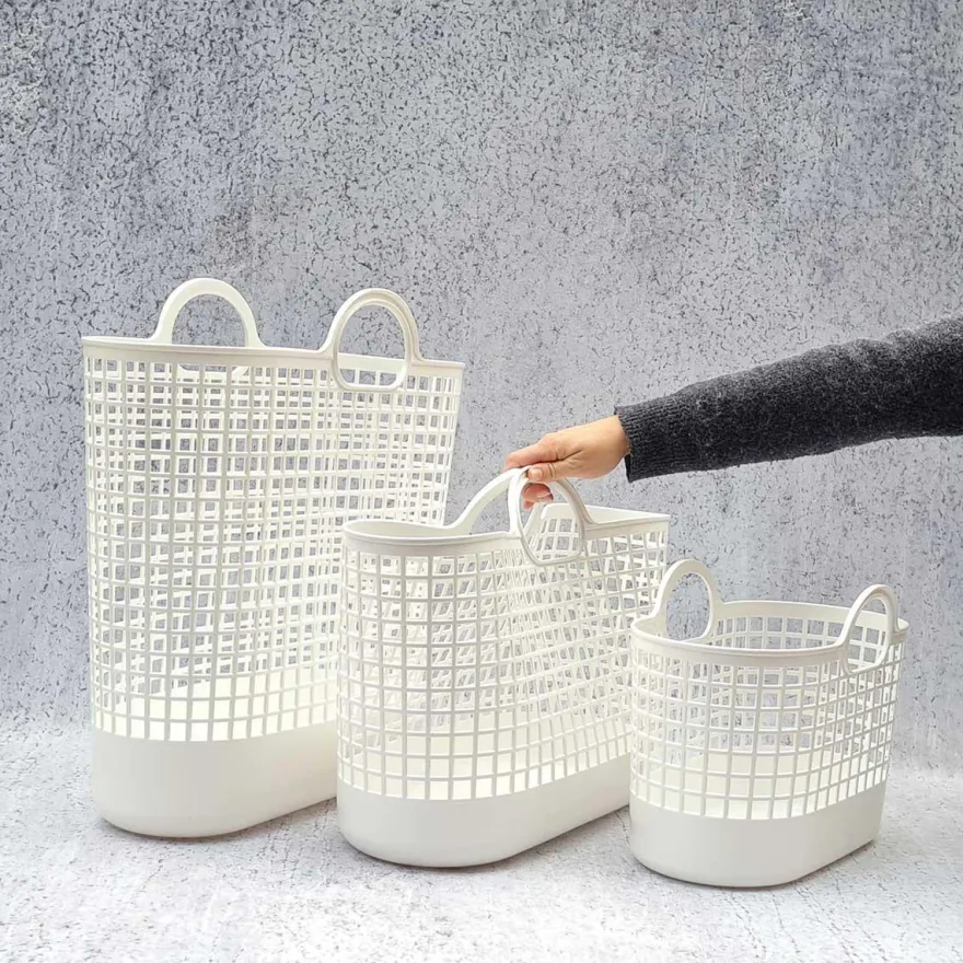 Like-It - Regitze Opbevaringskurv i hvid plast - Lille