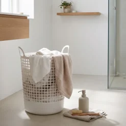 Like-It - Vasketøjskurv i Hvid plast, Scandi